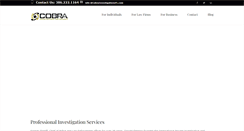 Desktop Screenshot of cobrainvestigationsfl.com